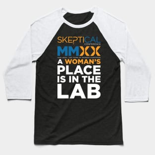 2020 SkeptiCal Conference Design Baseball T-Shirt